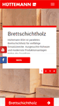 Mobile Screenshot of huettemann-holz.de